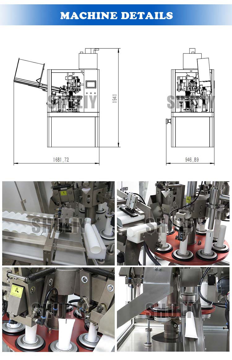 cosmetic tube filling and sealing machine cosmetic tube filling and sealing machine